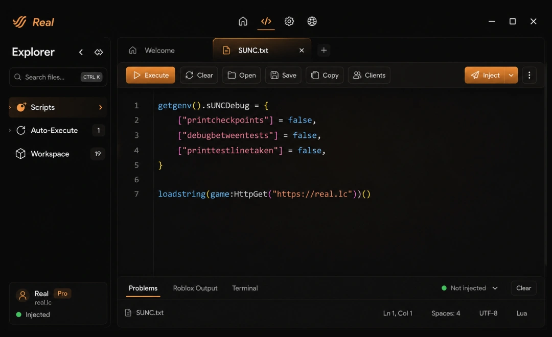 Real Executor Interface
